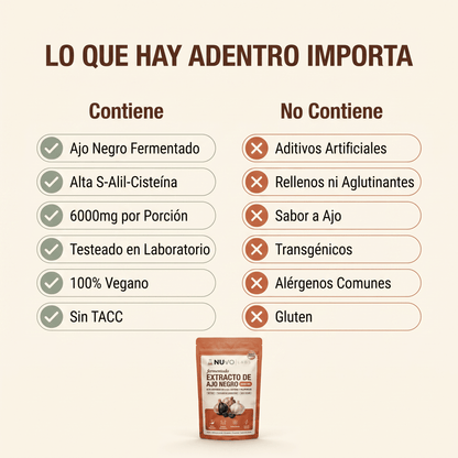 Extracto de ajo negro fermentado