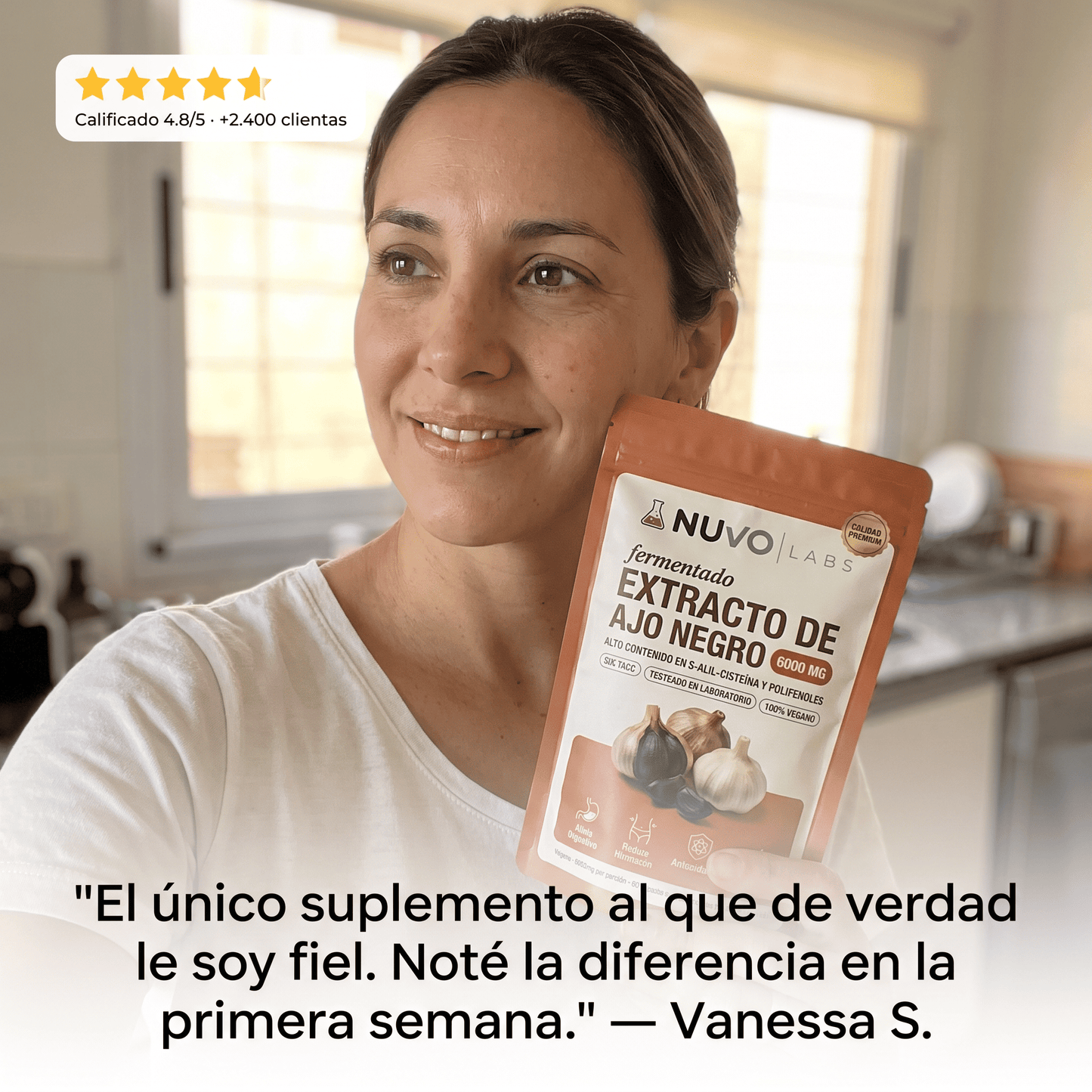 Extracto de ajo negro fermentado
